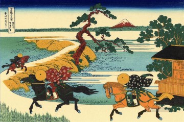  Ukiyoe Arte - Los campos de Sekiya junto al río Sumida 1831 Katsushika Hokusai Ukiyoe